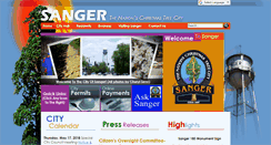 Desktop Screenshot of ci.sanger.ca.us