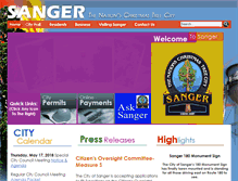 Tablet Screenshot of ci.sanger.ca.us